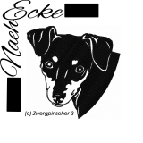 Stickdatei Zwergpinscher Nr. 3 13x18 