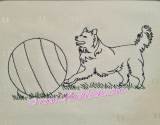 Stickdatei Hundesport Treibball 1 13x18 / 14x20