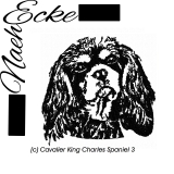 Stickdatei Cavalier King Charles Spaniel 3 13x18