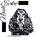 Stickdatei Cockerspaniel 6 13x18