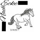 EmbroideryFILE Horse Noriker 1 5x7