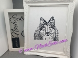 Stickdatei Collie Nr 8 Scrib-Art 13x18