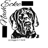 Embroidery Dogge Nr. 5-1 13x18 PHOTOstitch