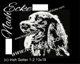 Stickdatei Irish Setter Nr. 1-2 13x18 Scrib-Art