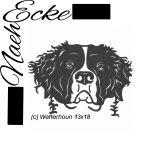 Embroidery Frisian Water Dog 5x7