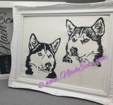 Stickdatei Alaskan Husky 1-3 13x18