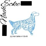 Stickdatei Irish Setter 4 13x18