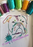 Stickdatei American Bulldog Nr. 1-4 10x10