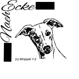 Stickdatei Whippet Nr. 1-2 13x18