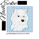 Stickdatei Westhighland Terrier Nr. 4-5 10 x10