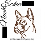 Stickdatei Chinese Chongqing Dog 10x10