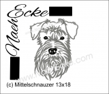 Stickdatei Mittelschnauzer 1 13x18