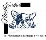 Stickdatei Französische Bulldogge Nr. 6-1 13x18