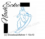 Stickdatei Snowboardfahrer 1 10x10