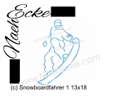 Stickdatei Snowboardfahrer 1 13x18