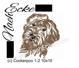 Stickdatei Cockerpoo 1-2 10x10