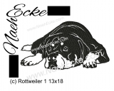 Stickdatei Rottweiler Nr. 1 13x18