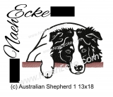 Stickdatei Australian Shepherd 01 13x18