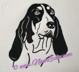 Stickdatei Basset bleu de Gascogne 20x30 / 20x28