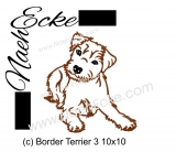 Stickdatei Border Terrier 3 10x10