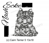 Embroidery Cairn Terrier 5 5x7