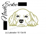 Stickdatei Labrador Nr. 10 13x18