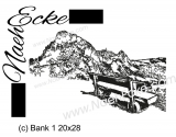 Stickdatei Bank 1 20x28 Scrib-Art