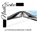 Stickdatei Brücke Fehmarnsundbrücke 2 20x28