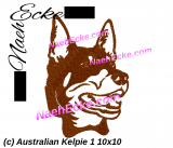 Stickdatei Australian Kelpie 1 10x10