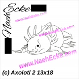 Stickdatei Axolotl 2 13x18 / 14x20