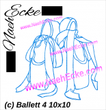 Stickdatei Ballett 4 10x10