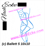 Stickdatei Ballett 5 10x10