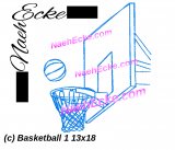 Stickdatei Basketball 1 13x18 / 14x20