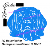 Embroidery Bavarian Mountain Hound 3 4x4