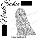 PLOTTERdatei Bearded Collie 5-1 SVG / EPS