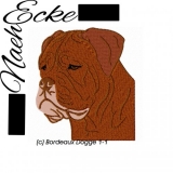 Stickdatei Bordeaux Dogge 1-1 13x18