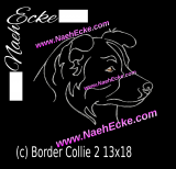 Stickdatei Border Collie Nr. 02 13x18 / 14x20