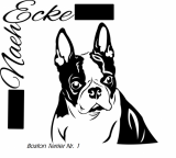 PlotterDatei Boston Terrier 1 SVG / EPS