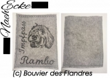 Stickdatei Bouvier des Flandres Nr. 1 10x10