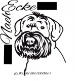 PlotterDatei Bouvier des Flandres Nr. 3 SVG / EPS