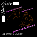 Stickdatei Boxer 3 20 x 30 / 20 x 28