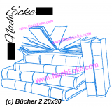 Stickdatei Bücher 2 20x30 / 20x28