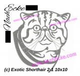 Stickdatei Exotic Shorthair 2-1 10x10