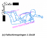 Stickdatei Fallschirmspringen 1 13x18 / 14x20