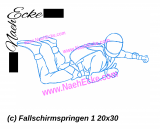 Stickdatei Fallschirmspringen 1 18x30 / 20x30