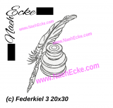 Stickdatei Federkiel 3 20x30 / 20x28 / 18x30 / 14x20 / 20x20