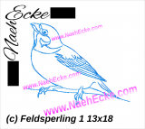 Stickdatei Feldsperling 1 (Feldspatz / Spatz) 13x18