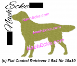 Stickdatei Flat Coated Retriever 1 5x4 für 10x10