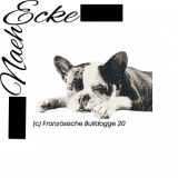 Stickdatei Französische Bulldogge Nr. 20 13x18 PHOTOstitch 