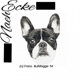 Stickdatei Französische Bulldogge Nr. 14 10x10 PHOTOstitch 